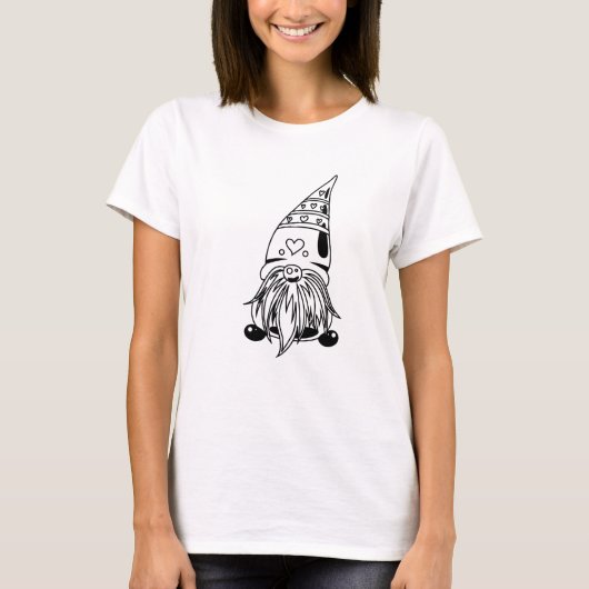 geschilderd-Scandanavische gnome T-shirt (Voorkant)