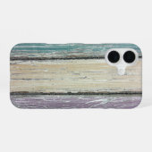 Geschilderd Shabby Chic Hout iPhone 16 Hoesje (Achterkant horizontaal)