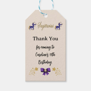 Geschilderd sterrenbeeld Glitter Boogschutter Verj Cadeaulabel