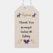 Geschilderd sterrenbeeld Glitter Boogschutter Verj Cadeaulabel (Achterkant)