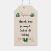 Geschilderd sterrenbeeld Glitter Steenbok Verjaard Cadeaulabel (Achterkant)