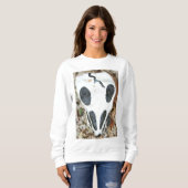 geschilderd sweatshirt van de schedel (Voorkant volledig)