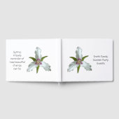 Geschilderd Trillium Spring Wildflower Gastenboek (Volledig)