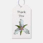Geschilderd Trillium Spring Wildflower Gift Label Cadeaulabel (Voorkant)