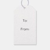 Geschilderd Trillium Spring Wildflower Gift Label Cadeaulabel (Achterkant)