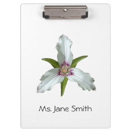 Geschilderd Trillium Spring Wildflower Klembord