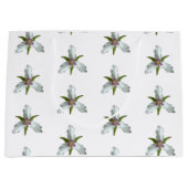 Geschilderd Trillium Spring Wildflower Patroon Groot Cadeauzakje (Voorkant)