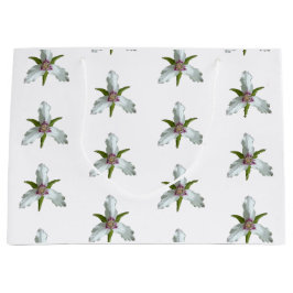 Geschilderd Trillium Spring Wildflower Patroon Groot Cadeauzakje