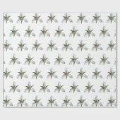 Geschilderd Trillium Spring Wildflower Wrapping Pa Cadeaupapier (Vlak)