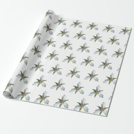 Geschilderd Trillium Spring Wildflower Wrapping Pa Cadeaupapier
