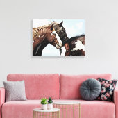 geschilderd trio canvas afdruk (Insitu (Woonkamer))