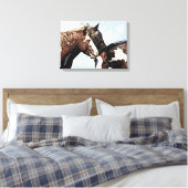 geschilderd trio canvas afdruk (Insitu (Slaapkamer))