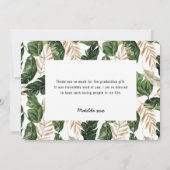 Geschilderd tropisch afstuderen bedankt (Achterkant)