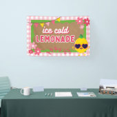 Geschilderd uitziend limonadekraam banner roze ger (Beurs)