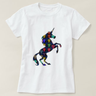 Geschilderd UNICORN paard sprookje navinJOSHI NVN1 T-shirt
