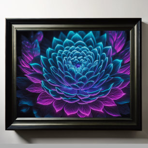 Geschilderd Upclose Bloem 5:4 Poster