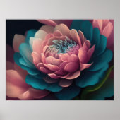 Geschilderd Upclose Bloemen Vet 4:3 Poster (Voorkant)