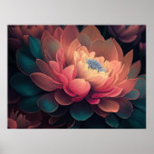 Geschilderd Upclose Bloemen Vet 4:3 Poster (Voorkant)