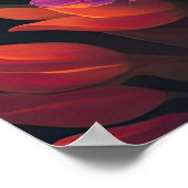 Geschilderd Upclose Bloemen Vet 4:3 Poster (Hoek)