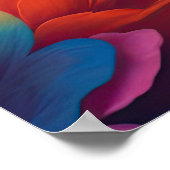 Geschilderd Upclose Bloemen Vet 4:3 Poster (Hoek)