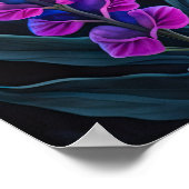 Geschilderd Upclose Snapdragons Bloemen 5:4 Poster (Hoek)