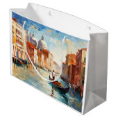 Geschilderd Venetië, Italië Groot Cadeauzakje (Achterkant Gekanteld)