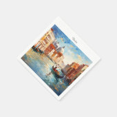 Geschilderd Venetië, Italië Servet (Hoek)