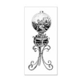 geschilderd Wereldbollen lamp Rubber Art Stamp Rubberstempel (Afrduk)