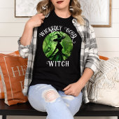 Geschilderd Wickedly Goede Heks Groen & Zwart T-shirt