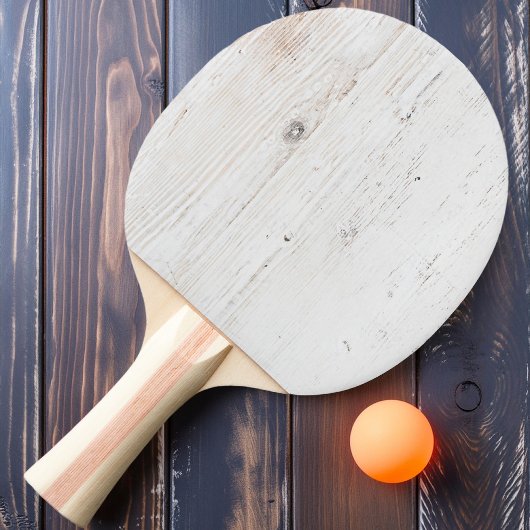 Geschilderd Wit Hout Tafeltennisbatje