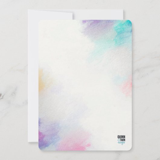 Geschilderd zeemeerdag kaart (Achterkant)