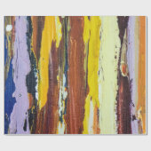 Geschilderde abstracte strepen cadeaupapier (Vlak)