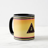 Geschilderde achtergrond mok (Voorkant links)