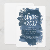 Geschilderde Afstudeerklas van 2017 Afstuderen Aankondiging (Voorkant / Achterkant)