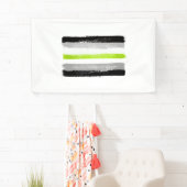 GESCHILDERDE AGENDER PRIDE VLAG SPANDOEK (Insitu)