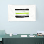 GESCHILDERDE AGENDER PRIDE VLAG SPANDOEK (Beurs)