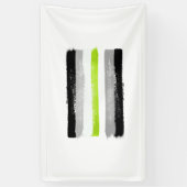 GESCHILDERDE AGENDER PRIDE VLAG SPANDOEK (Verticaal)