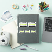 GESCHILDERDE AGENDER PRIDE VLAG STICKER (iPad Cover)