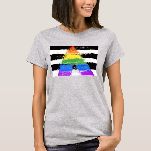Geschilderde Ally Pride T-shirt (Voorkant)