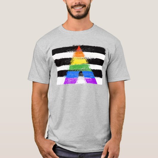 Geschilderde Ally Pride T-shirt (Voorkant)