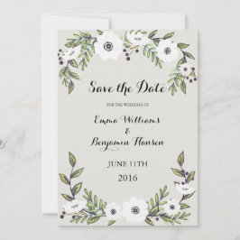 Geschilderde Anemonen - Save the Date