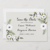 Geschilderde Anemonen - Save the Date (Voorkant)