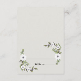 Geschilderde Anemonen Tafel Plaatskarten Kaart