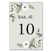 Geschilderde Anemonen - Tafelnummer (Voorkant)