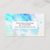 Geschilderde Aquarel Achtergrond | Artistiek Visitekaartje (Achterkant)