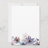 Geschilderde Artistieke Bloemen We Zijn Getrouwd O Kaart (Achterkant)