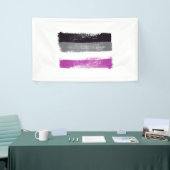 GESCHILDERDE ASEXUELE TROTS VLAG SPANDOEK (Beurs)