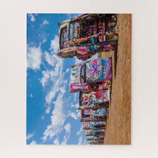 Geschilderde Auto Kunst Legpuzzel (Verticaal)