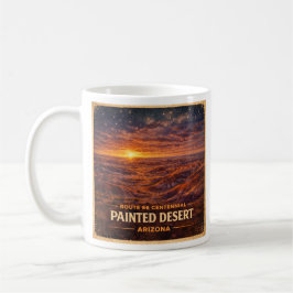 Geschilderde Badlands Sterrenhemel Arizona Ochtend Koffiemok