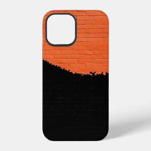 Geschilderde bakstenen muur iPhone hoesje (Achterkant)